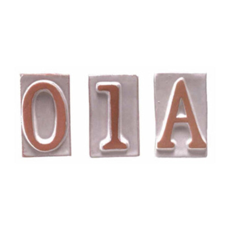 Numero civico 8 in terracotta 5x9 cm