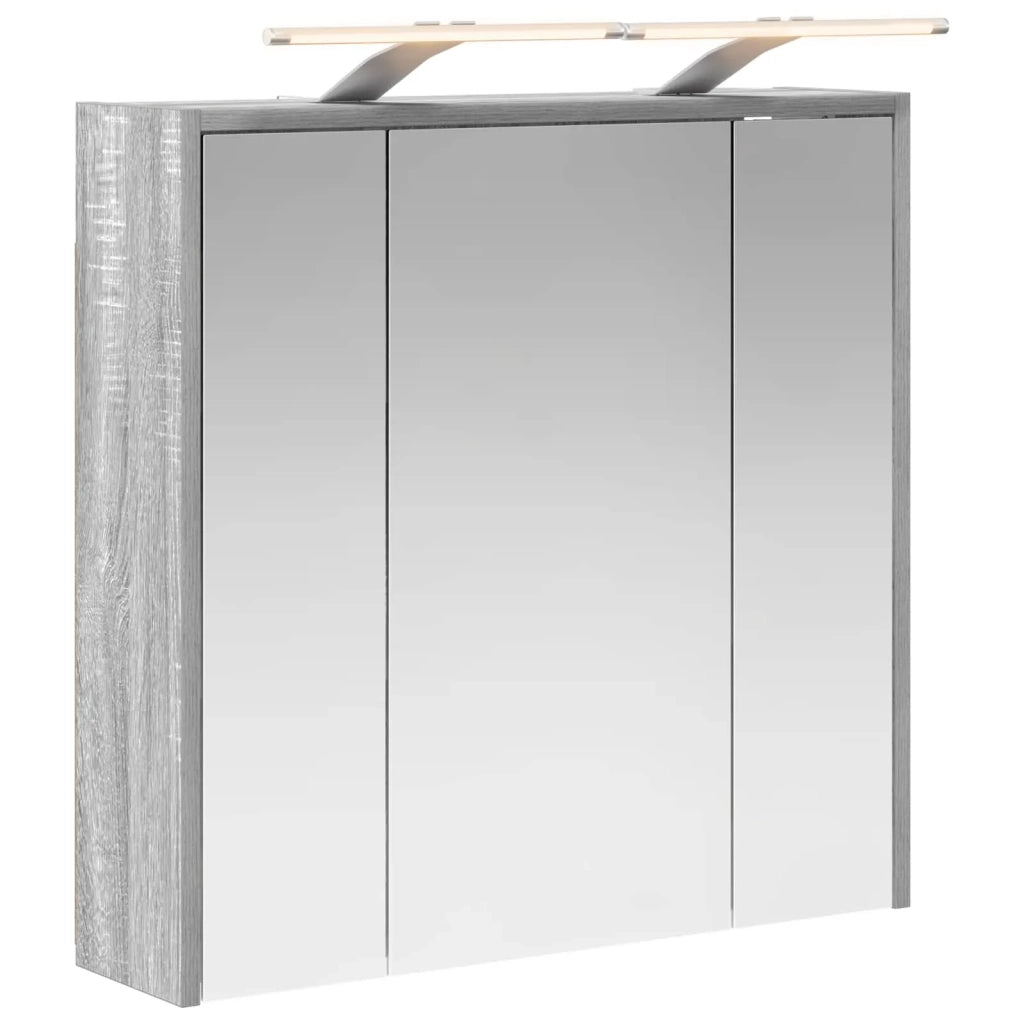 Mobiletto per specchio da bagno Grigio Sonoma 889164