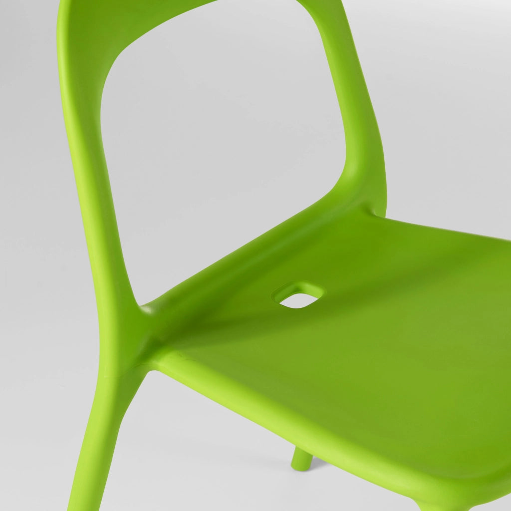 Oviala - Sedia da giardino in plastica verde
