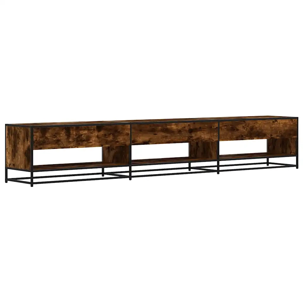Mobile Porta TV Rovere Fumo 270x40x46 cm in Truciolato 3300812
