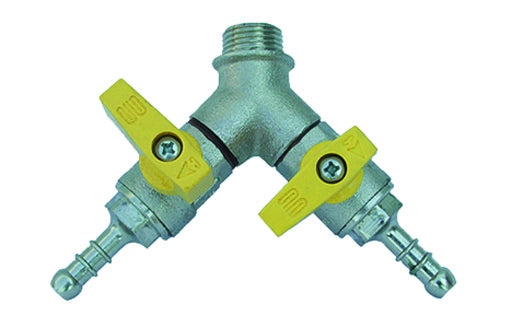 BOLLA MASCHIO CON VALVOLA A SFERA PORTAGOMMA- 1/2 x 14  Metano DN 15- ENOLG- pezzi 1
