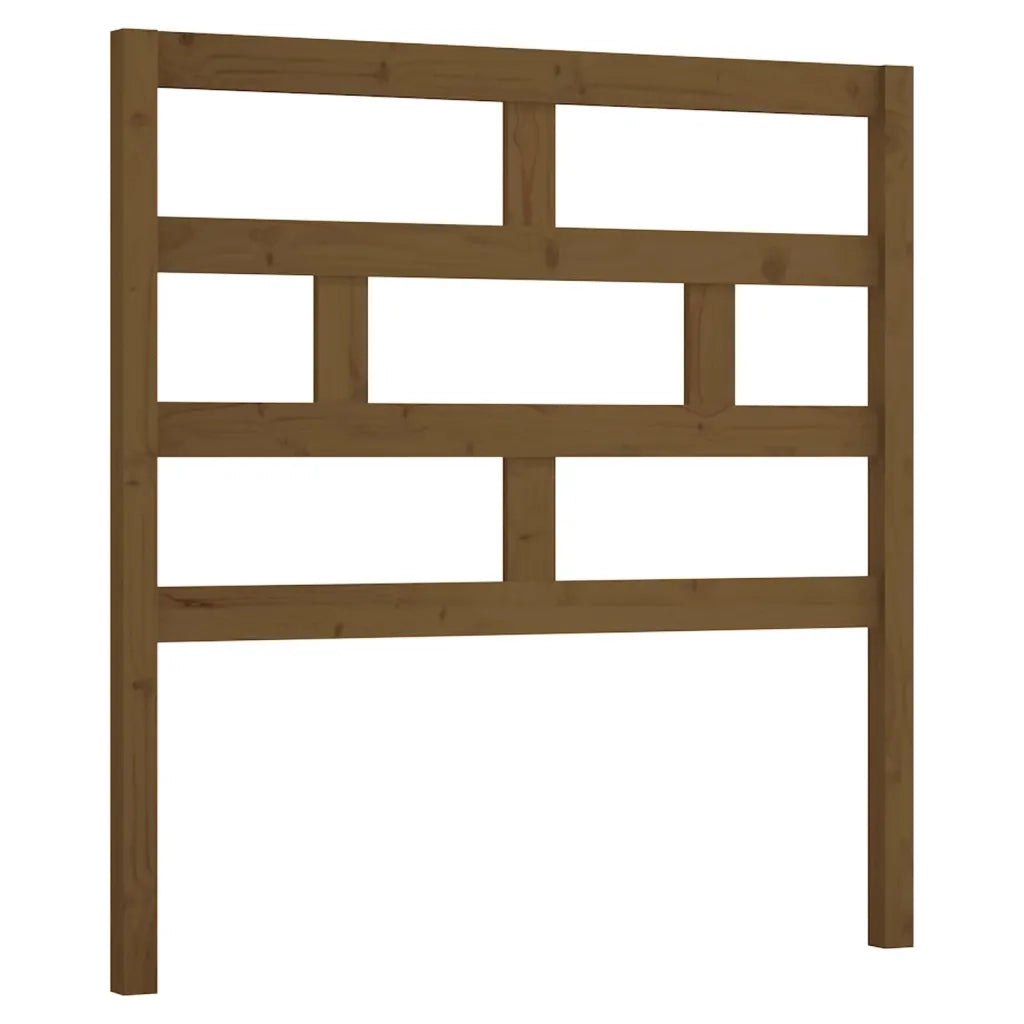 Testiera per Letto-Testata-Testiera Decorativa ambra 81x4x100 cm in Legno Massello di Pino 880717