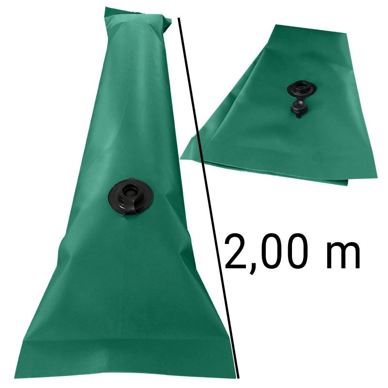 Salsicciotto Polartex Watertube in Pvc Armato 600 gr/mq con tappo a pressione Lunghezza: 2.00 m, Colore: Verde opale