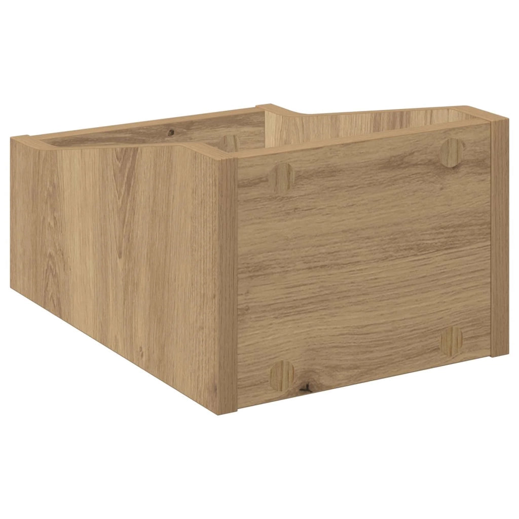 Scatola per dischi LP 2 pz Rovere Artigianale 23 x 33 x 16 cm 8012793