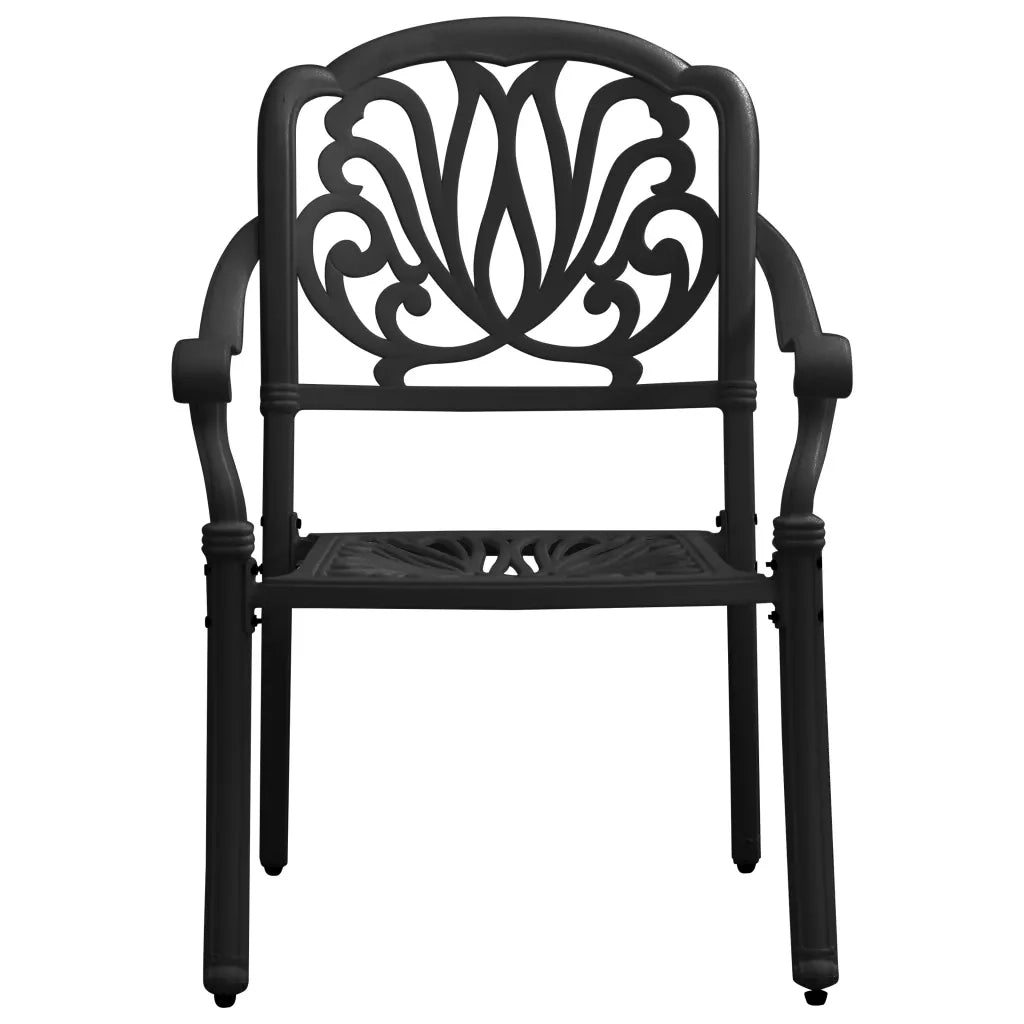 Set da Bistrot 3 pz in Alluminio Pressofuso Nero 3070566