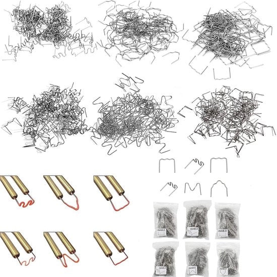 1200 pezzi di punti caldi per la riparazione di auto e l'industria del laccio in plastica - accessori per la laceria con spessore 0,8 mm/0,6 mm