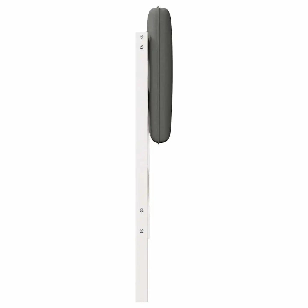Testiera | Testata imbottita Bianco e grigio chiaro 80 cm Pino massello