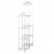 SET DI 2 SCAFFALI DORIANE BIANCO ANTICO