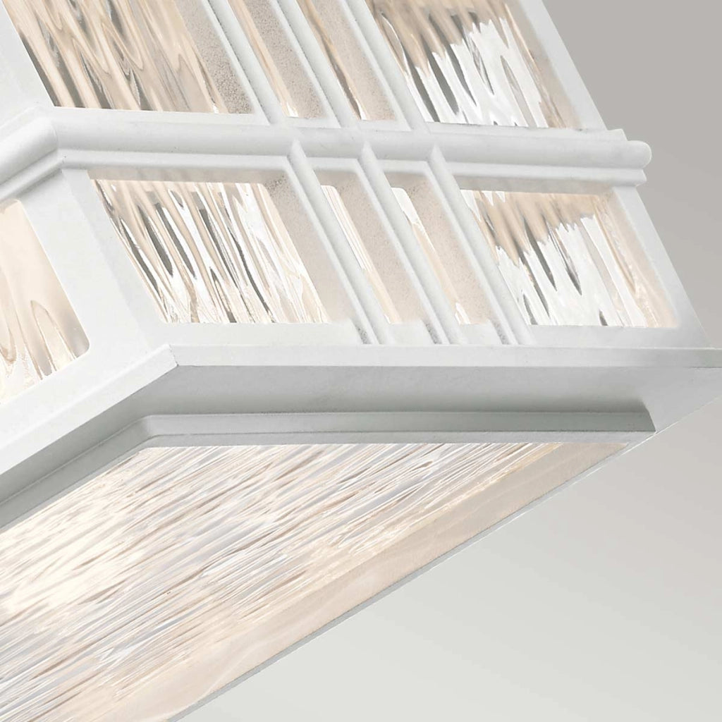 Plafoniera esterna Kichler Beacon Square bianca E27 IP44