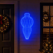Luce a punta di Natale 320 LED Blu Diam. 40 x 75 cm 42049754