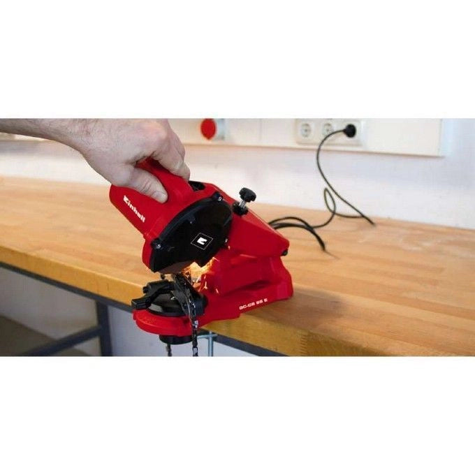 Einhell 4499920 GC-CS 85 E Affilacatene Elettrico 85W 5500 rpm Disco 108x23x3.2 mm colore Rosso