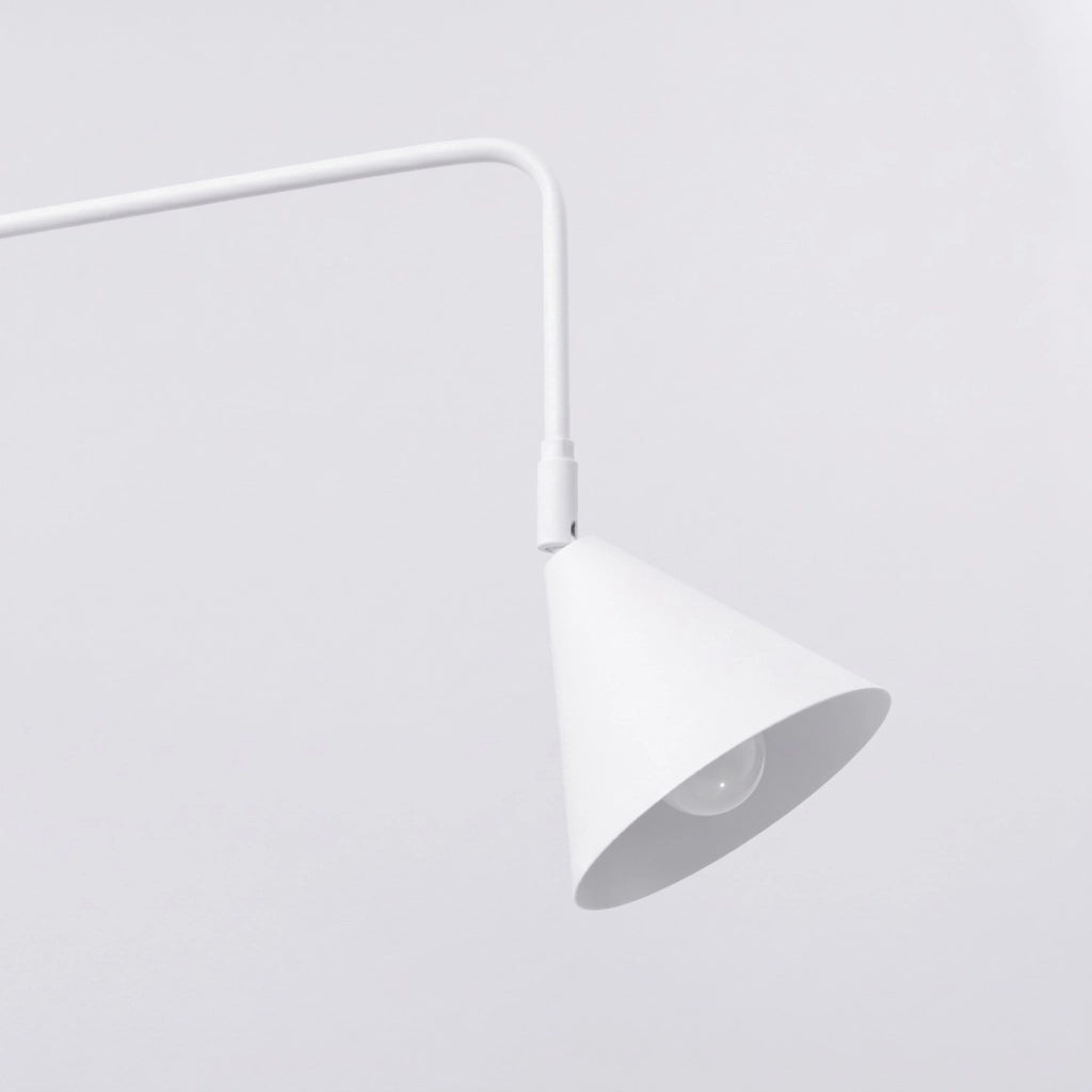Applique NOX 2 bianco con interruttore