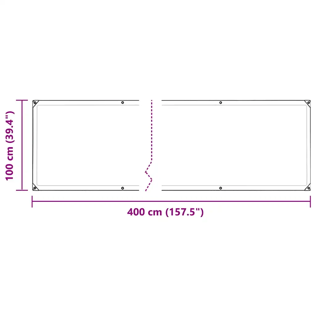 Telone Trasparente con Occhielli 1x4 m in Polietilene 4018541
