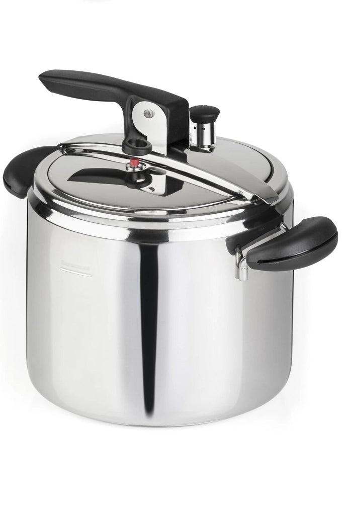 Barazzoni 52604500708010 Amelia+ Pentola a Pressione 7 L Acciaio Inox 18-10 Induzione Manico Ergonomico colore Nero