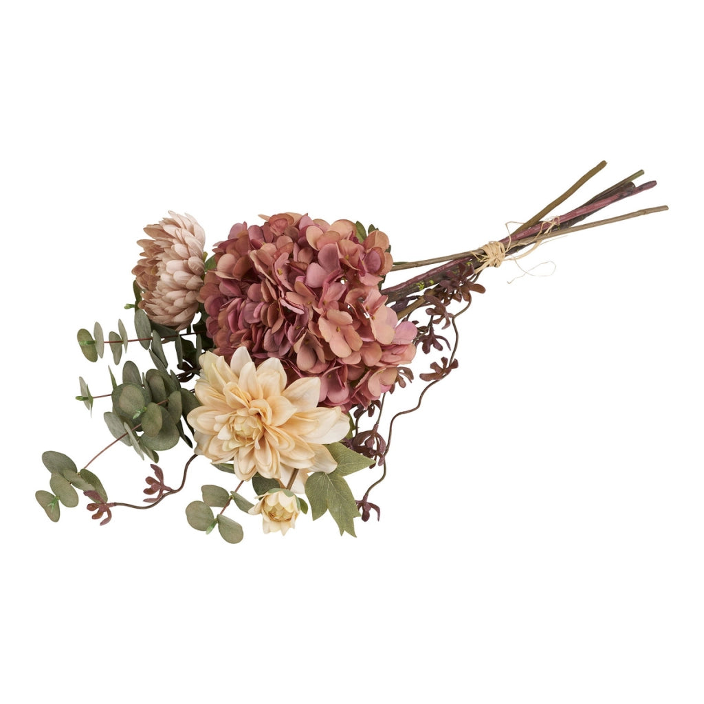 Pianta Artificiale Dahlia, Multicolore, Plastica, 30x25x68 cm