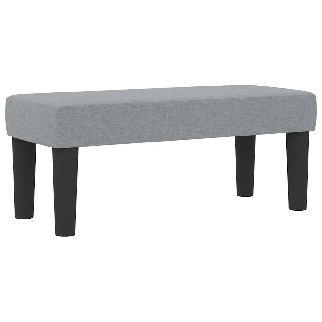 Letto a molle con materasso Grigio chiaro 100 x 200 cm Tessuto