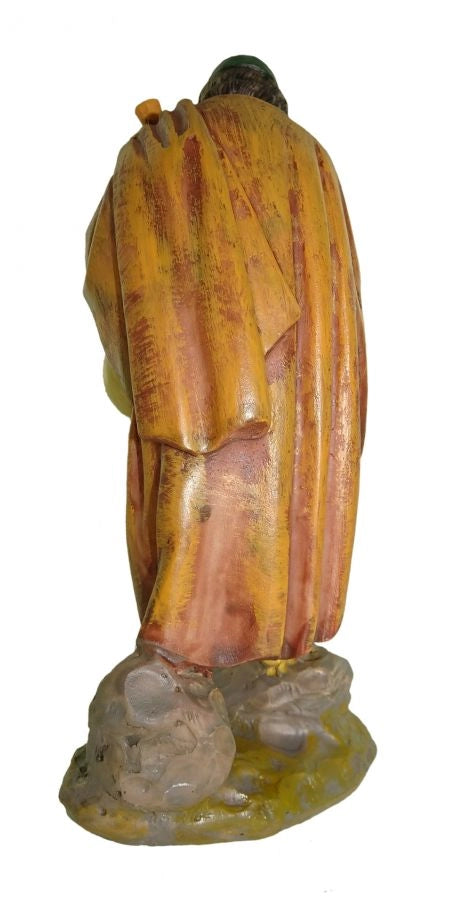 Pastore con zampogna per presepe da 10 cm