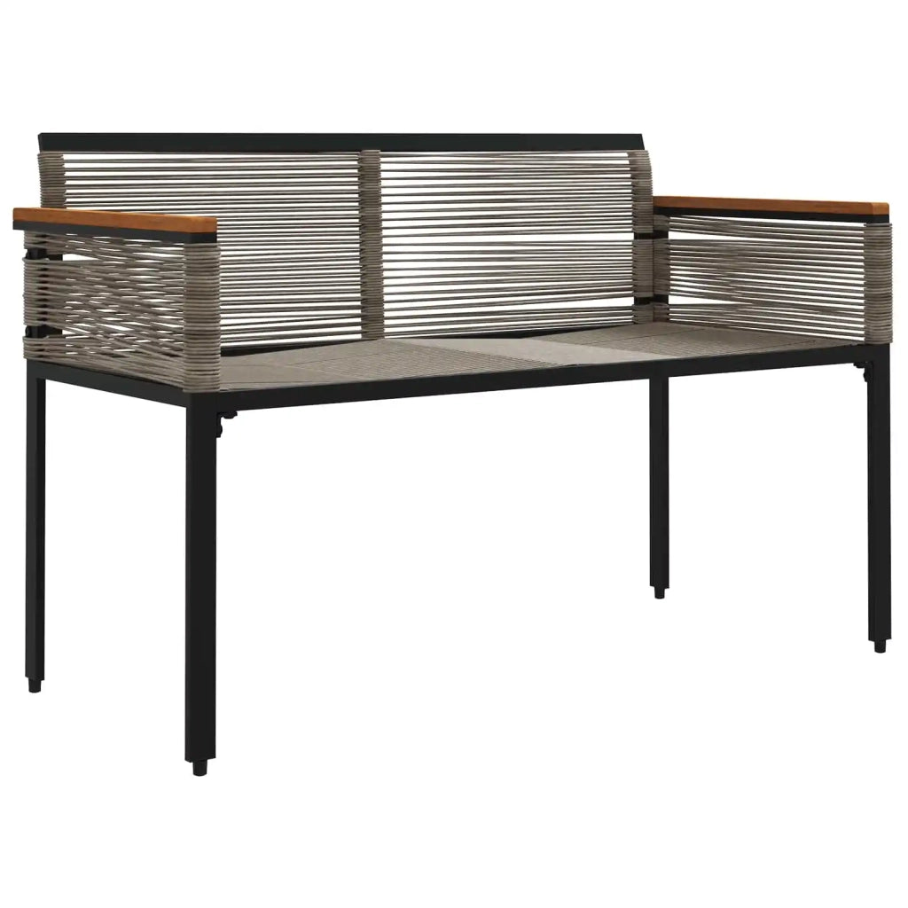Panchina da esterno Grigio e Blu Navy 117 x 54 x 74.5 cm