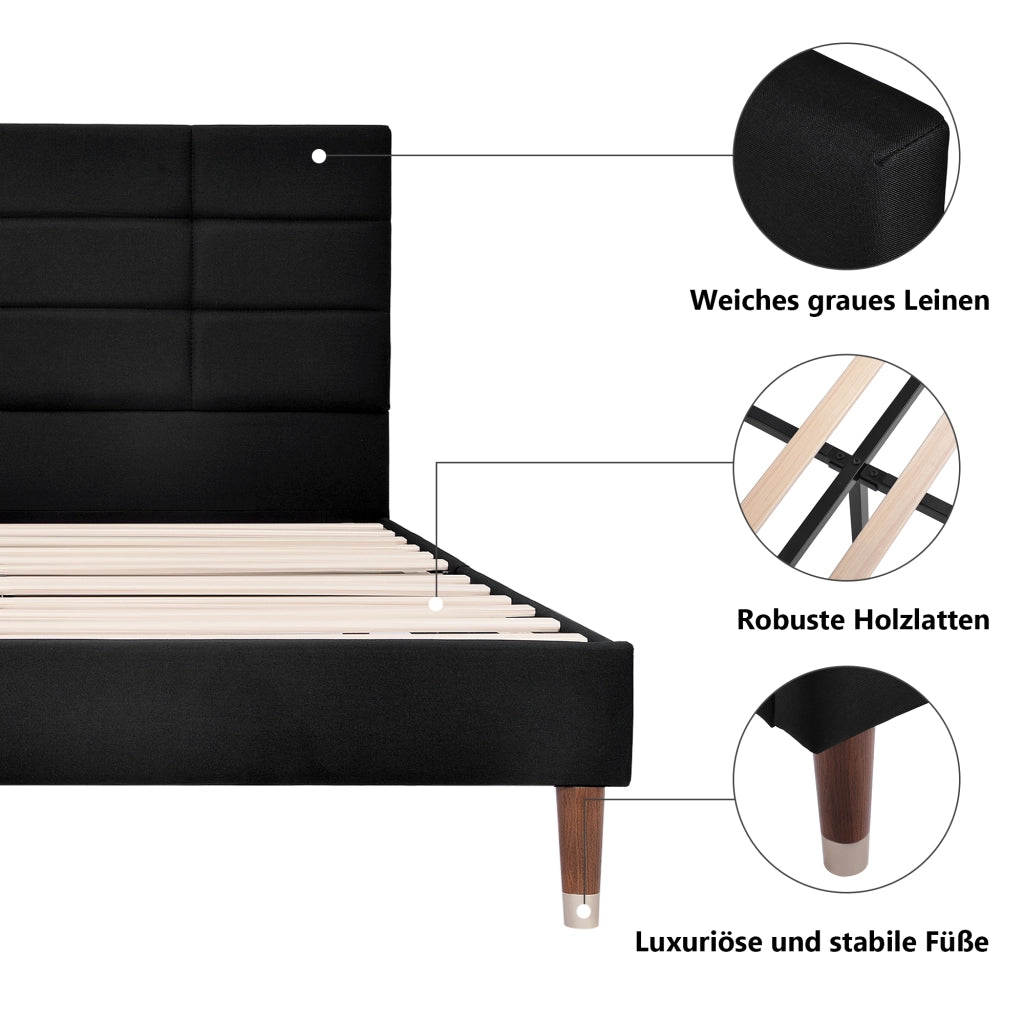 Letto contenitore 160 ¡Á 200 cm idraulico con materasso; comodini; luci USB e Type-C; velluto grigio