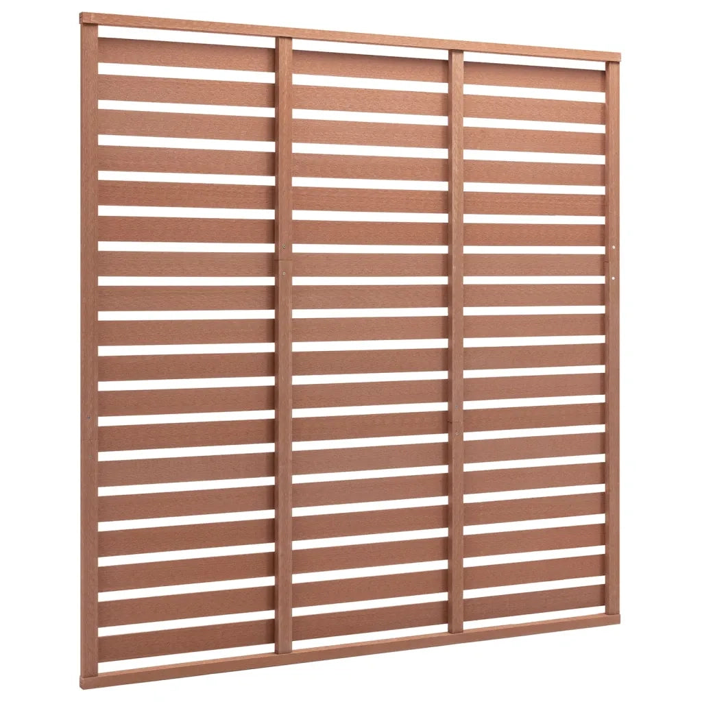 Pannello di recinzione | Recinzione da Giardino in WPC 180x180 cm Marrone