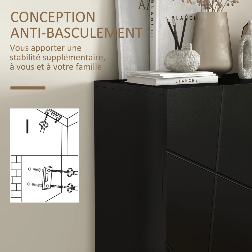 Scarpiera ¨C Minimal ¨C Nero 72x31.5x95