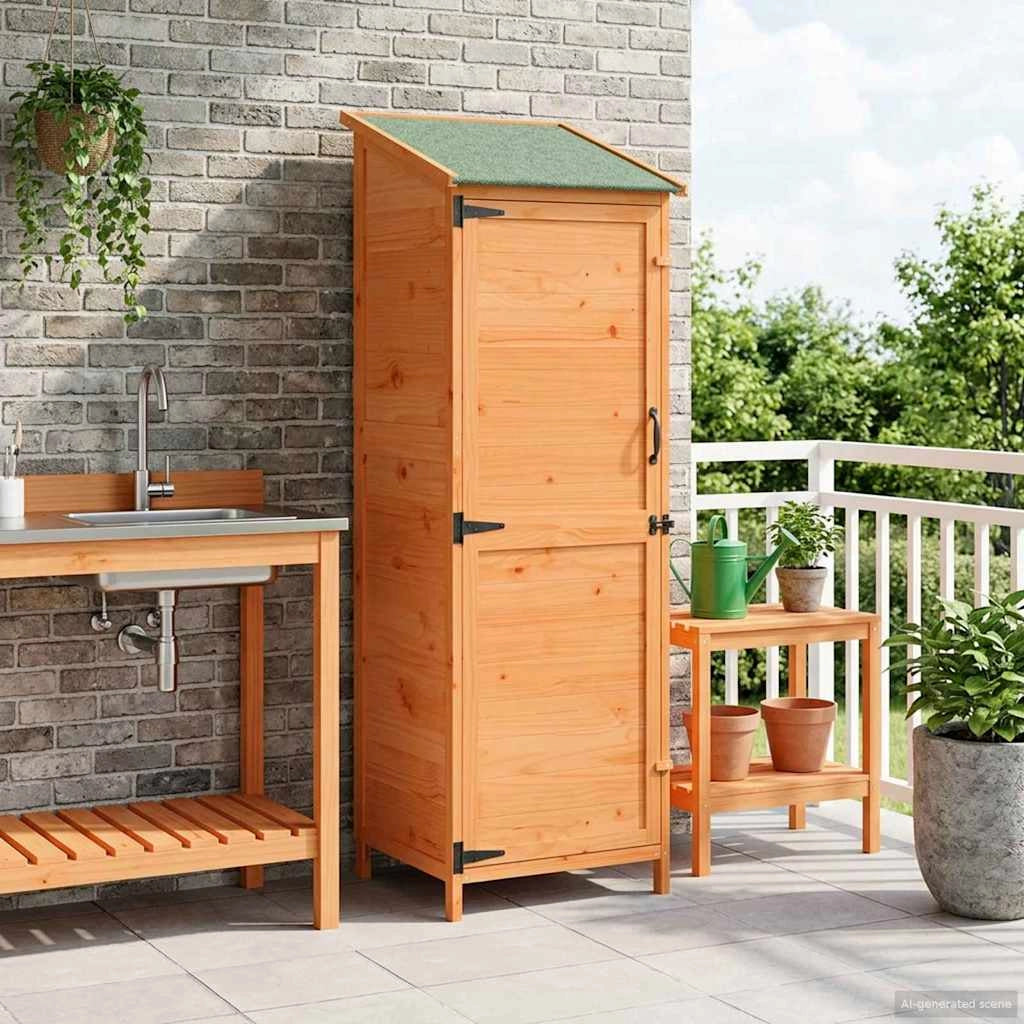 Capanno da Giardino con tetto Marrone 59,5 x 56 x 176,5 cm 42033447