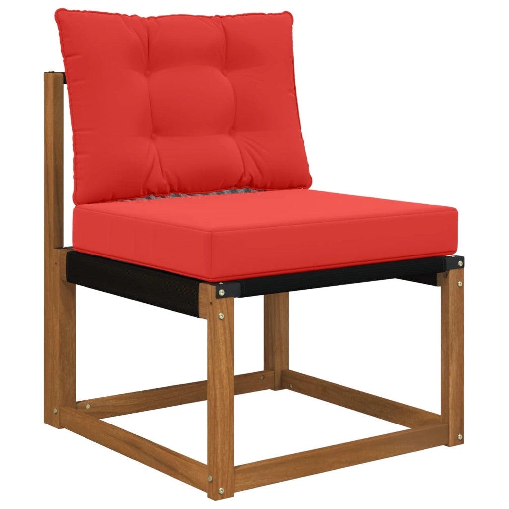 Cuscino per divano da esterno 2 pcs Rosso Poliestere 900784