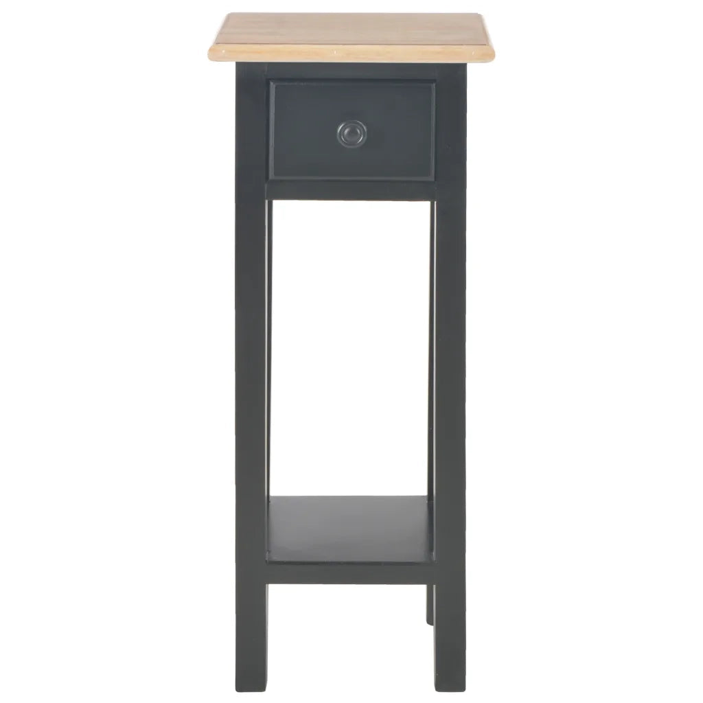 Tavolino Laterale | Tavolo laterale Nero 27x27x65,5 cm in Legno