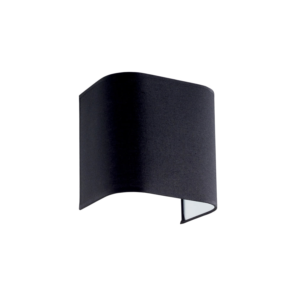Paralume In Pvc Moderno Gea Tessuto Nero