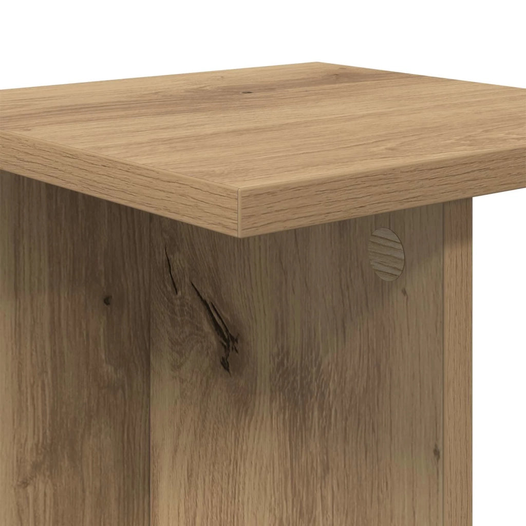 Supporto per piante 2 pz Rovere Artigianale 25 x 25,5 x 80,5 cm 899657