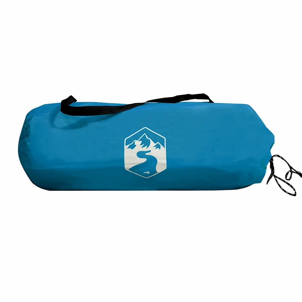 Telone da campeggio | Tenda da campo Blu 500x294 cm Impermeabile