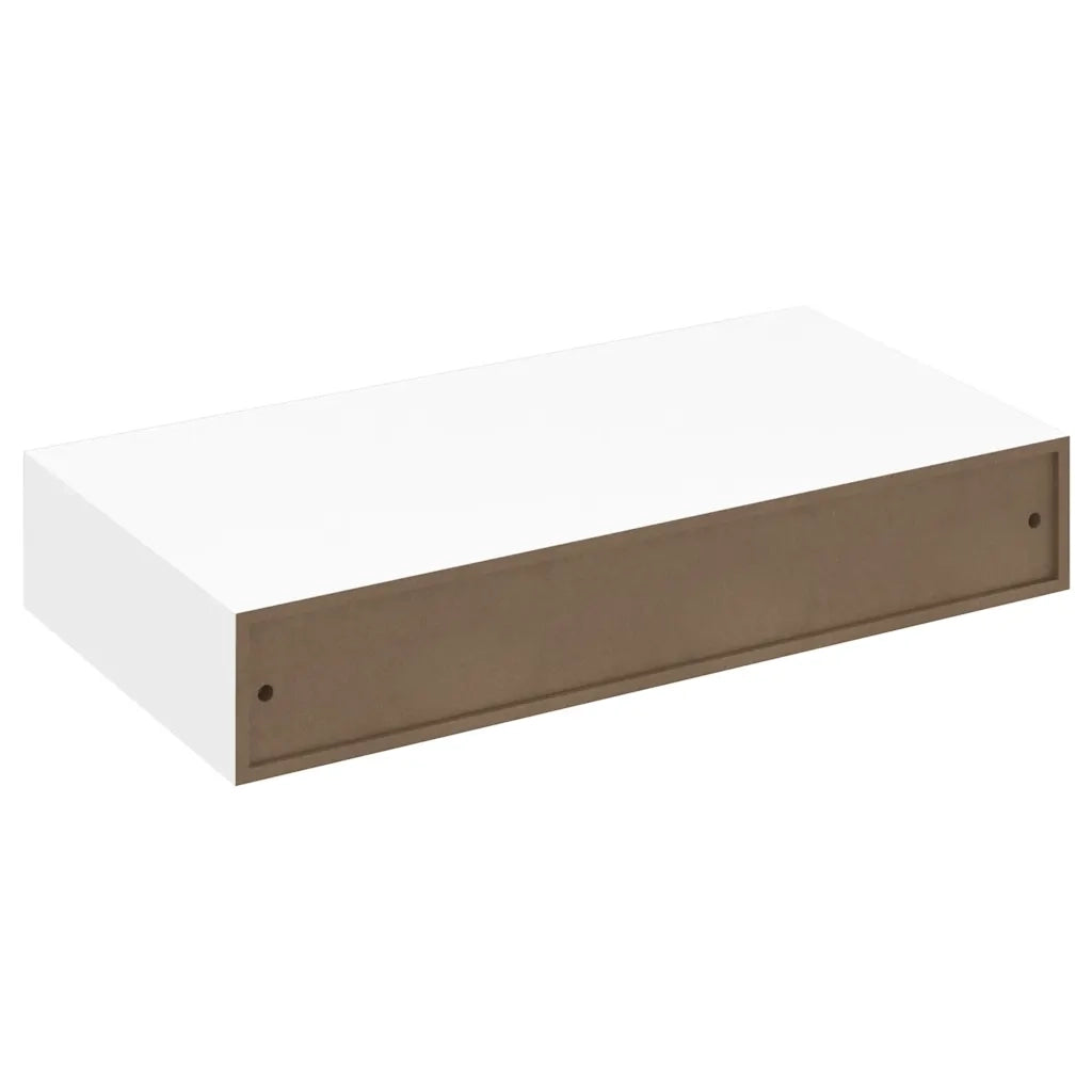 2 pz Mensole | Ripiano | Scaffale con Cassetti Bianco 48 cm