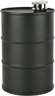 Fles da Canti, 700 Ml per Bevande Forte e Bevande per Uomini - Fles di Bevanda in Acciaio Inossidabile con Coperchio Chiuso e Grande Capacità - Fles di Alcol Portatile per Esterno - Verde Militare -