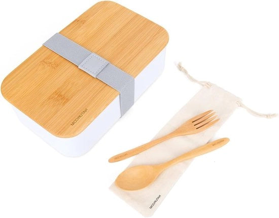Bentofor adulti/bambini con contenitore alimentare, distributore, set di utensili e altro