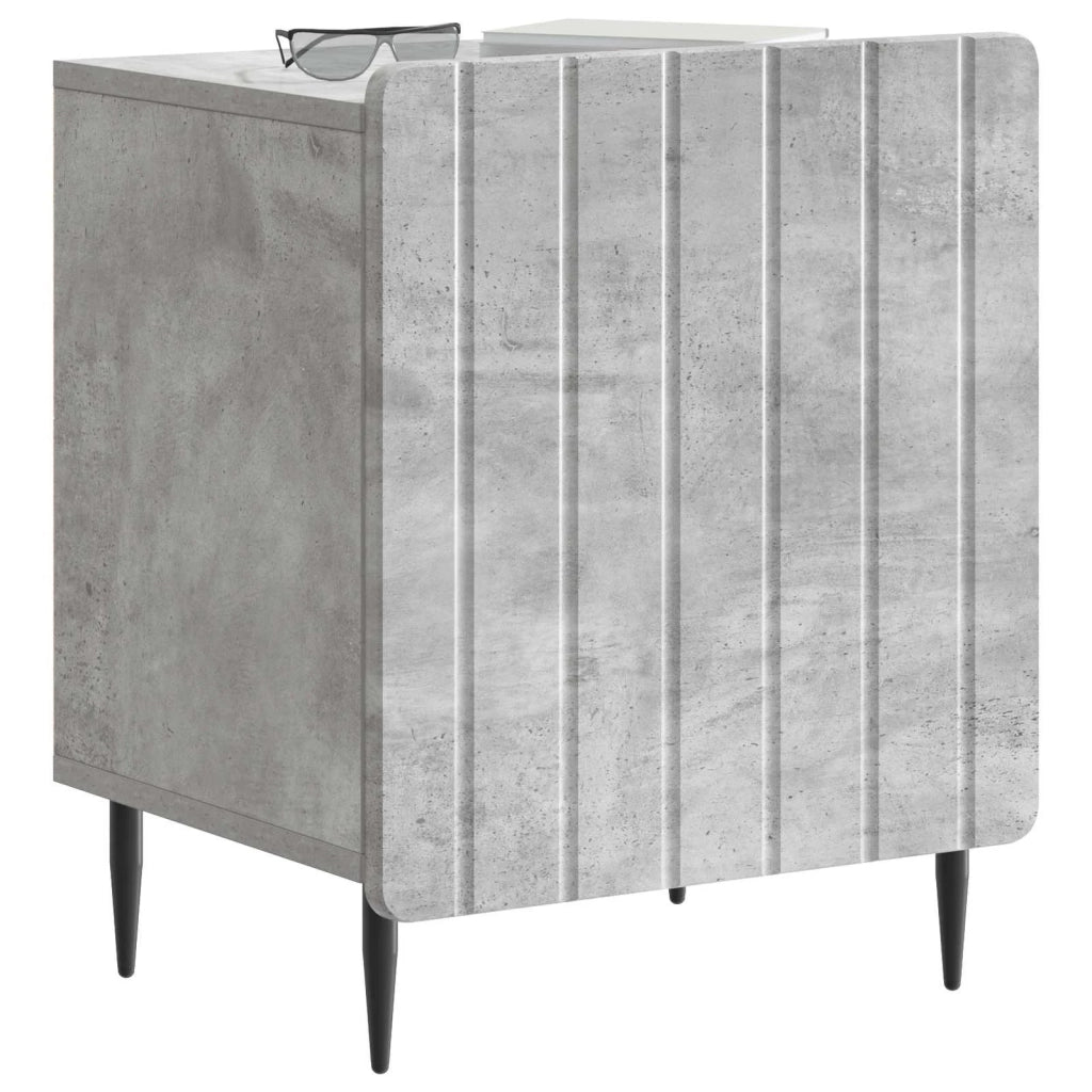 Armadio da Notte Grigio Cemento 43 x 34,5 x 52 cm 894341