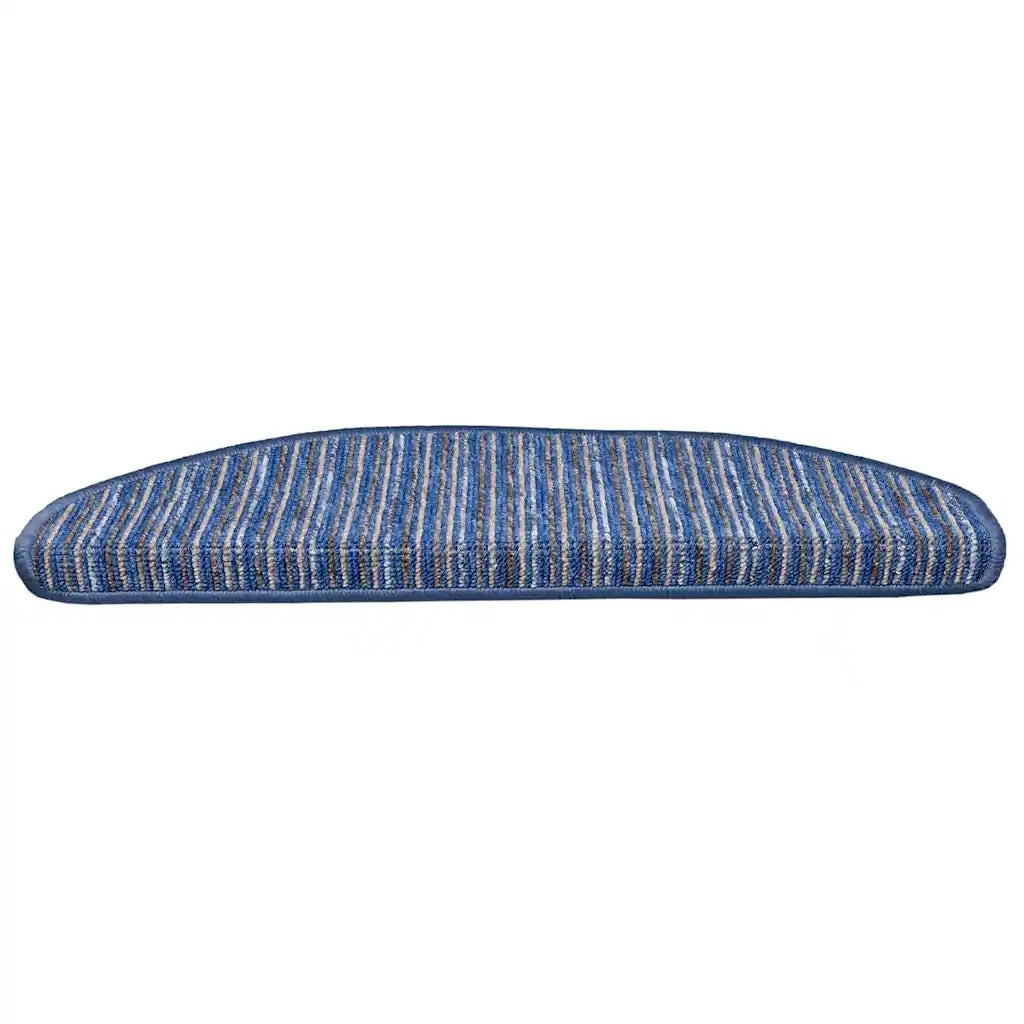 Tappetini per scale autoadesivi 15 pz | Gradini per Scale Blu 65 x 21 x 4 cm