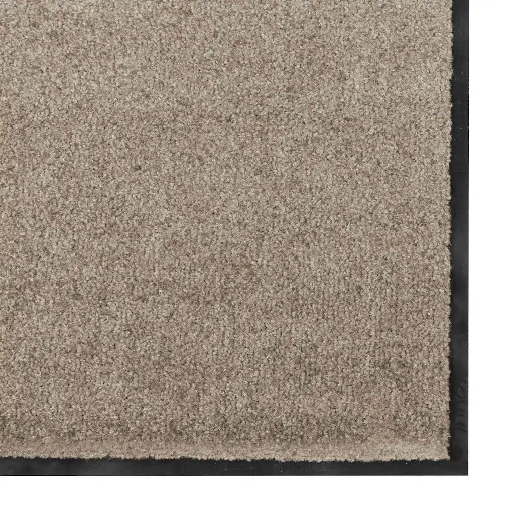 Zerbino | Tappetino Beige e Nero 90 x 150 cm 100% Poliammide