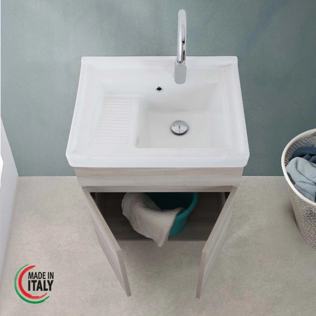 LAVATOIO 60X46,8XH81CM ROVERE GRIGIO