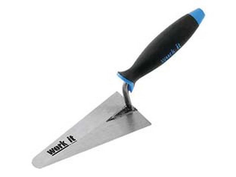 12pz cazzuolino work-it punta tonda manico in gomma - mm.140 cod:ferx.fer409834