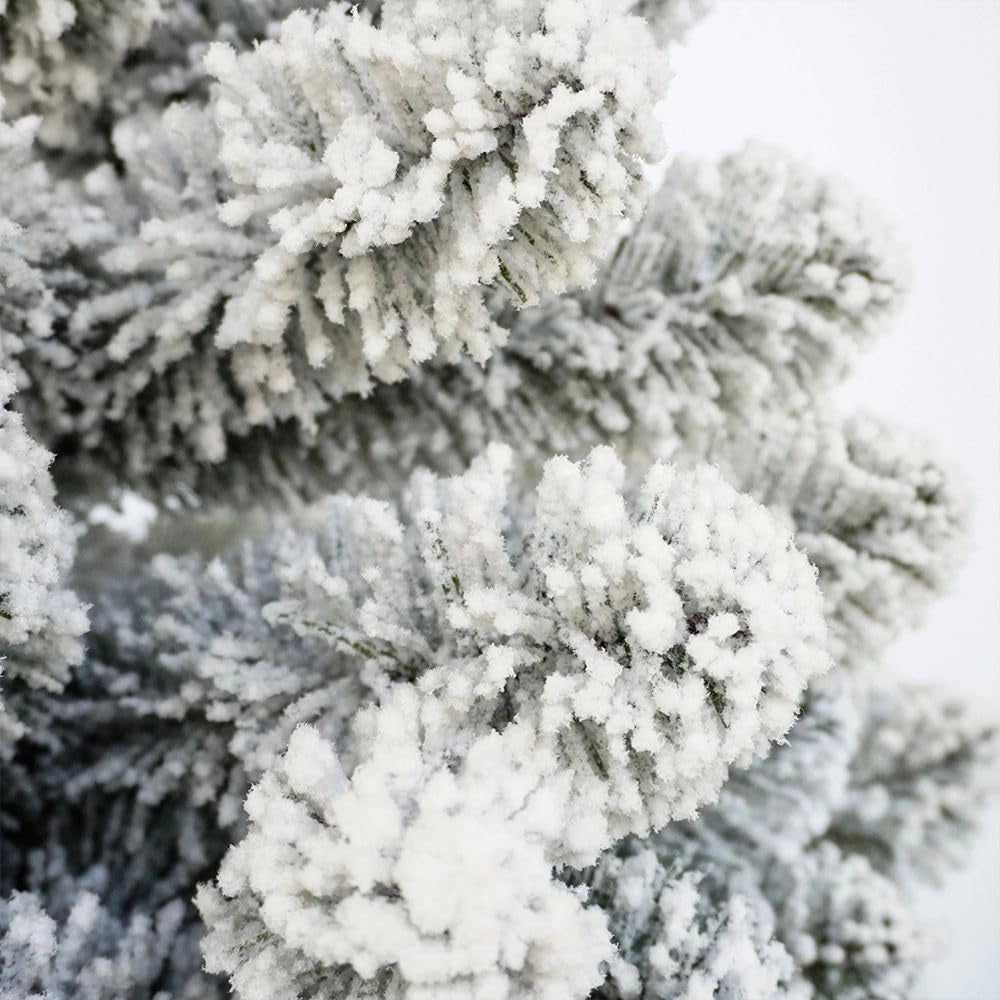 Albero di Natale artificiale, 180 cm, aspetto realistico, bianco
