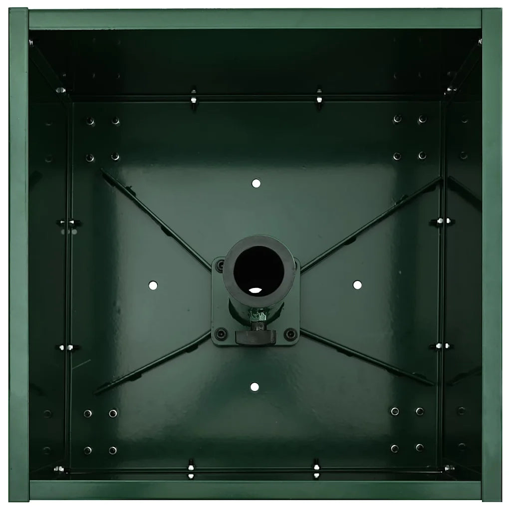Base per Ombrellone-Supporto per ombrellone Verde 45 x 45 x 45 cm Acciaio