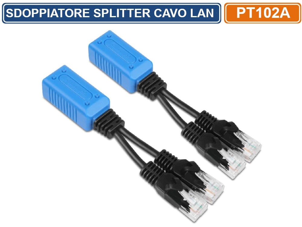 4 COPPIE ADATTATORE SDOPPIATORE PER CONNESSIONI IP NETWORK LAN RJ45