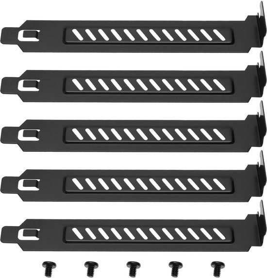 Sistema di Protezione per Slot PCI a 5 pezzi - Copertura per Slot PCI - Protezione contro la Polvere per PC - Accessorio essenziale per Computer - Miglioramento della Ventilazione