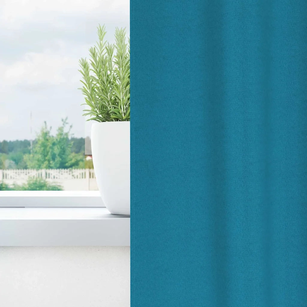 Tende Blackout con Anelli 2 pcs Turchese 175 x 140 cm 4107639