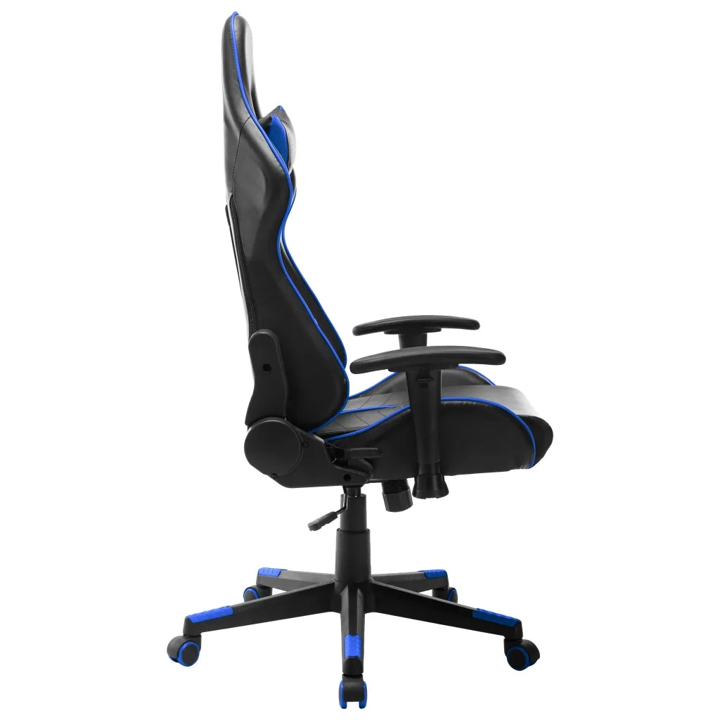 Sedia da Gaming | Sedia da e-sports Blu e Nera in Similpelle