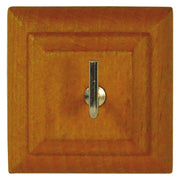 APPENDITUTTO ADESIVO LEGNO 'QUADRO' 1 posto - pz. 2  - Blister Koncreto