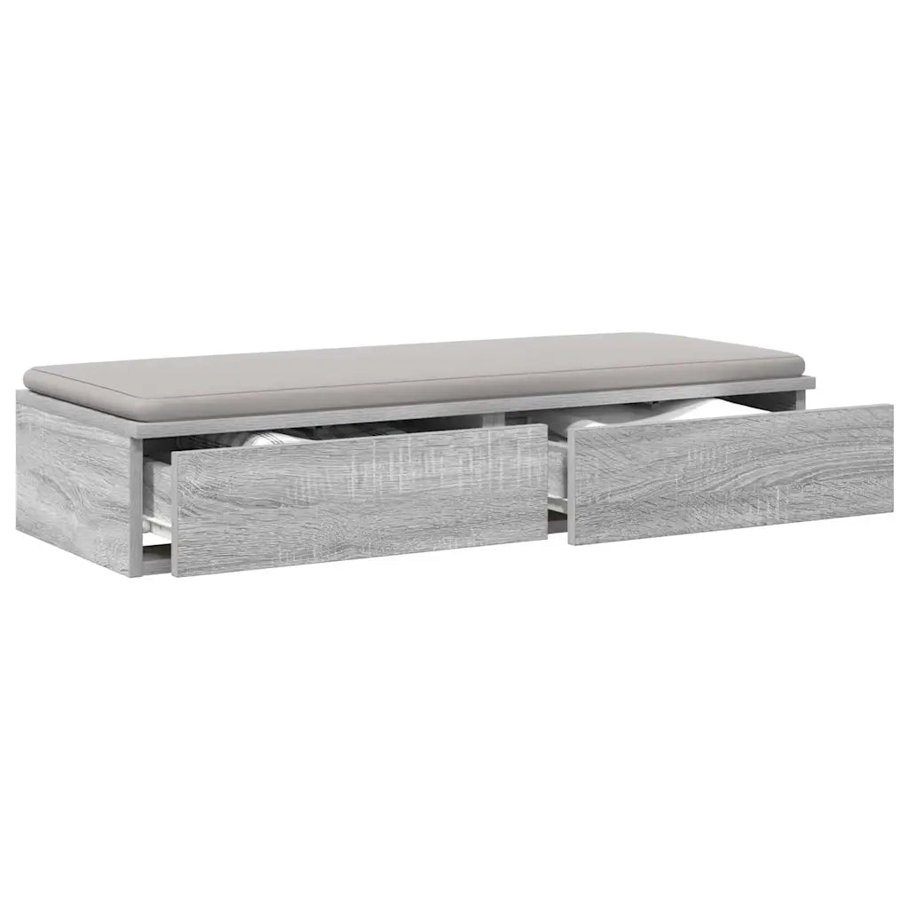 Cassetti per letto | Comodino | Armadio da Notte | Mobiletto da notte Grigio Sonoma 100 x 36,5 x 16,5 cm