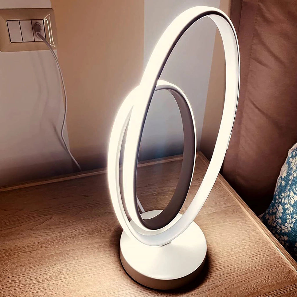 Lampada da Scrivania Comodino Notturna alta Illuminazione a Led Design Moderno