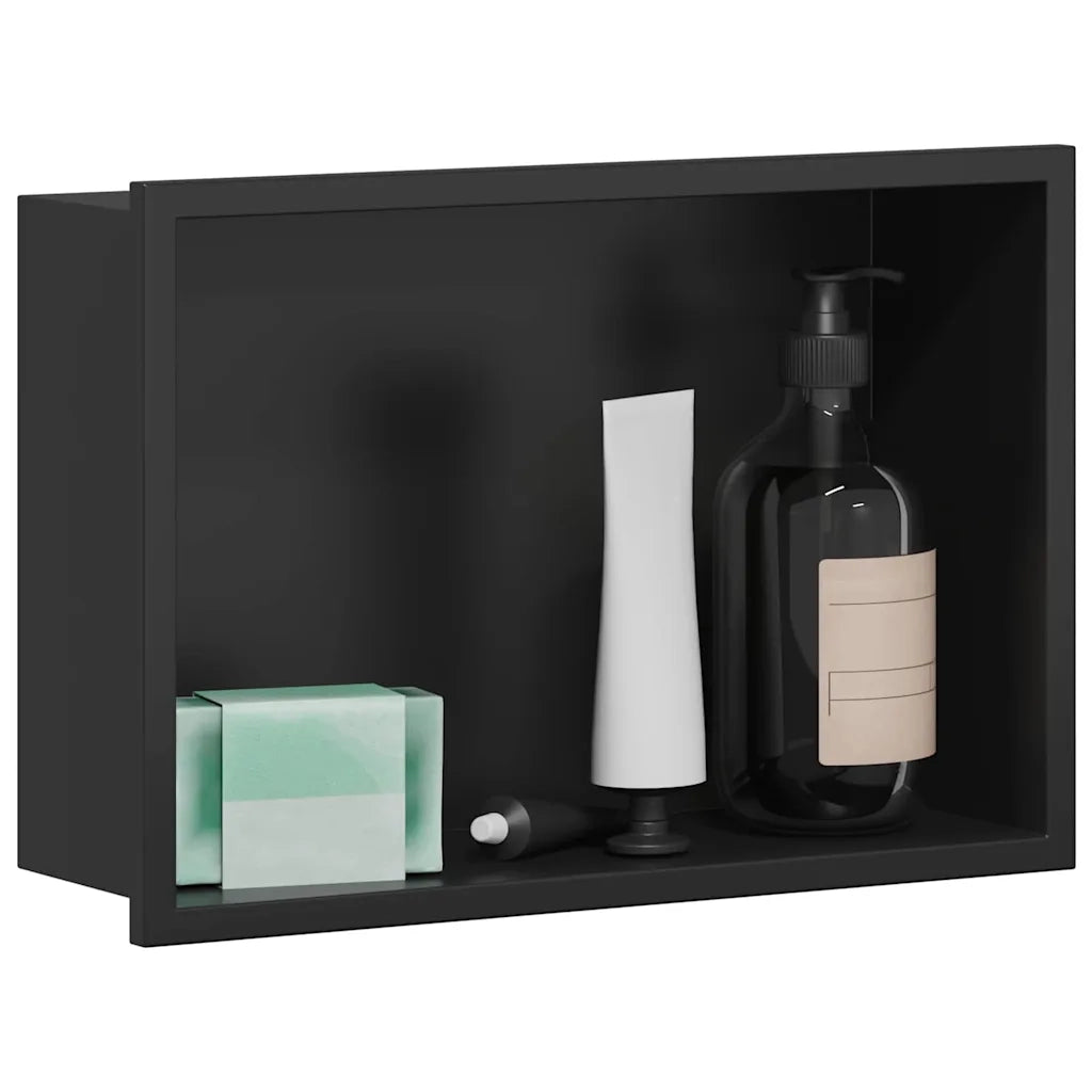 Nicchia per doccia Nero 30 x 20 x 9,5 cm Acciaio inossidabile CFW3657700