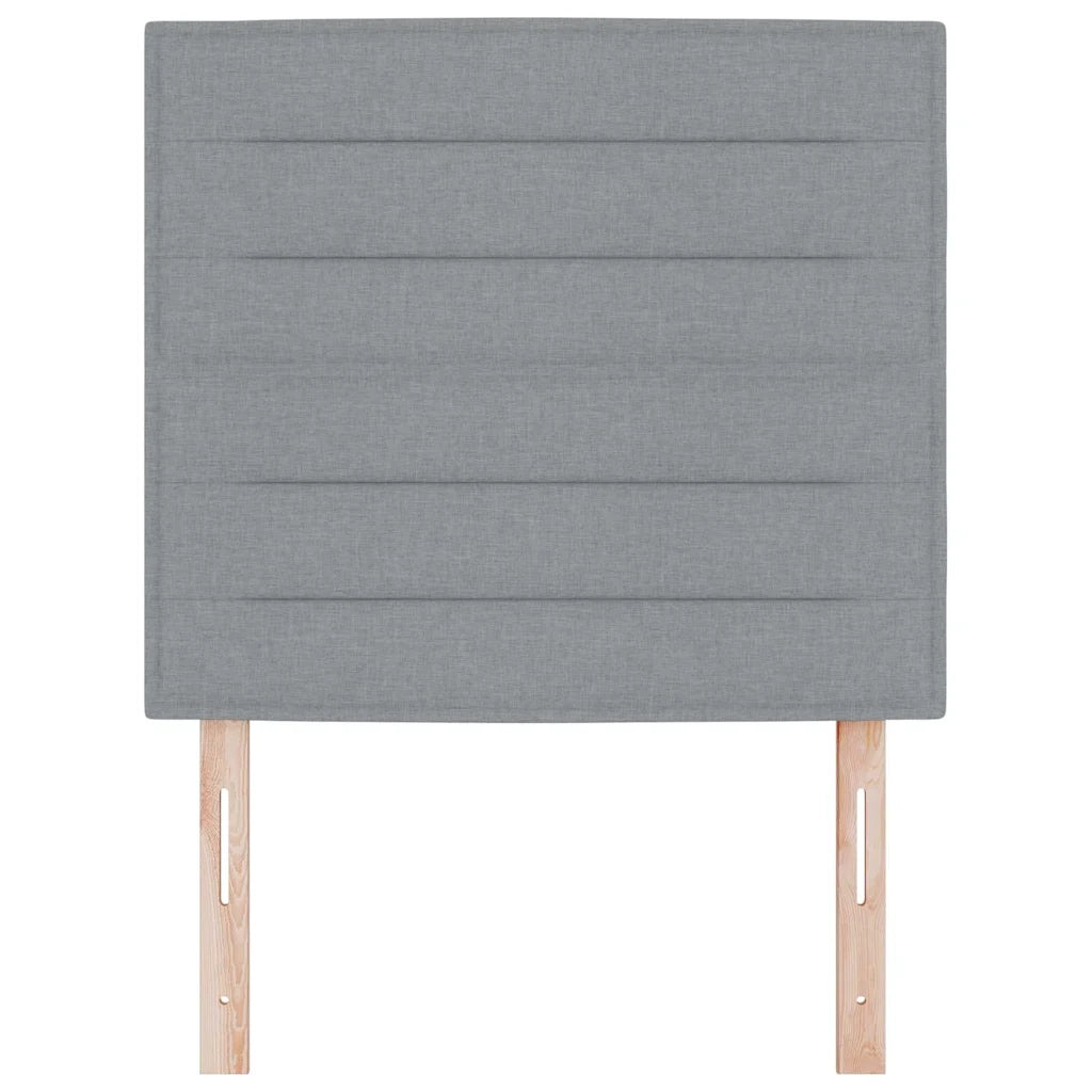 Testiera | Testata LED con strisce LED Grigio chiaro 100 cm Tessuto